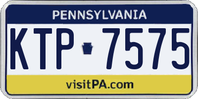 PA license plate KTP7575