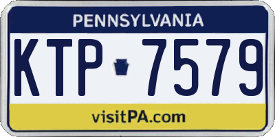PA license plate KTP7579