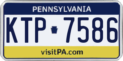 PA license plate KTP7586