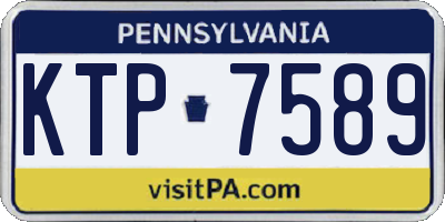 PA license plate KTP7589