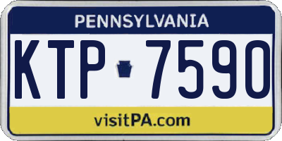 PA license plate KTP7590