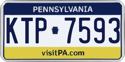 PA license plate KTP7593