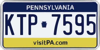 PA license plate KTP7595
