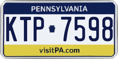 PA license plate KTP7598