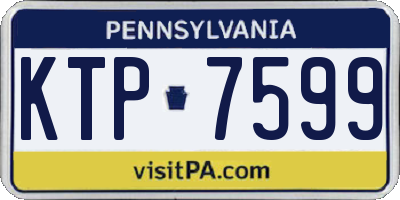 PA license plate KTP7599