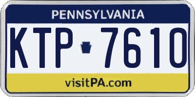 PA license plate KTP7610