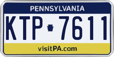 PA license plate KTP7611