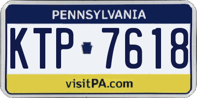 PA license plate KTP7618