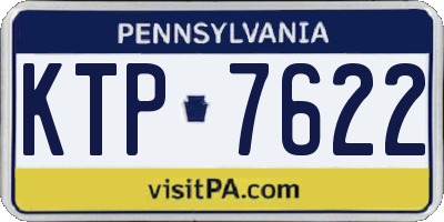 PA license plate KTP7622