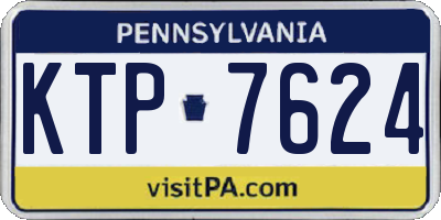 PA license plate KTP7624
