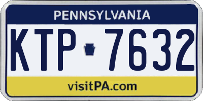 PA license plate KTP7632