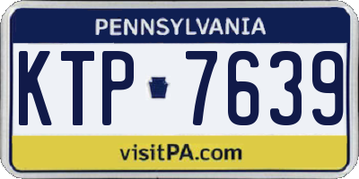 PA license plate KTP7639