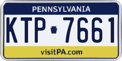 PA license plate KTP7661