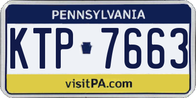PA license plate KTP7663