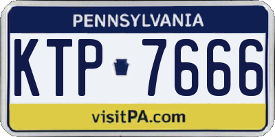 PA license plate KTP7666