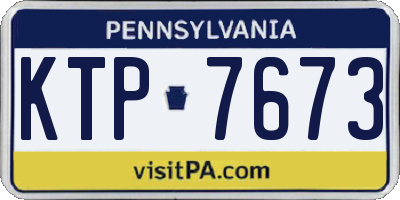 PA license plate KTP7673