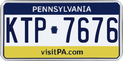 PA license plate KTP7676