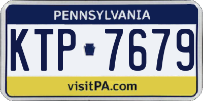 PA license plate KTP7679