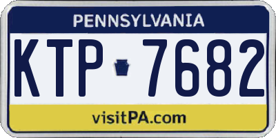 PA license plate KTP7682