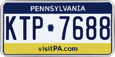 PA license plate KTP7688
