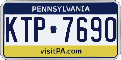 PA license plate KTP7690
