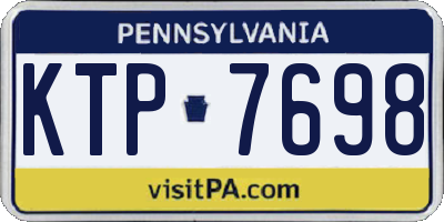 PA license plate KTP7698