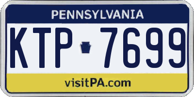 PA license plate KTP7699