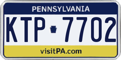 PA license plate KTP7702