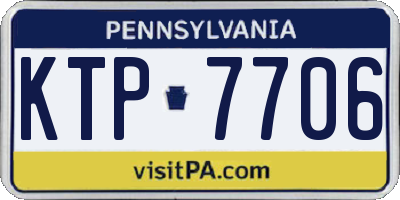 PA license plate KTP7706