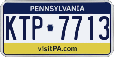 PA license plate KTP7713