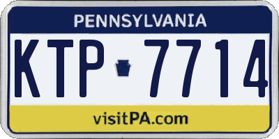 PA license plate KTP7714
