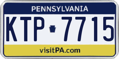 PA license plate KTP7715