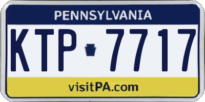 PA license plate KTP7717