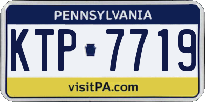 PA license plate KTP7719