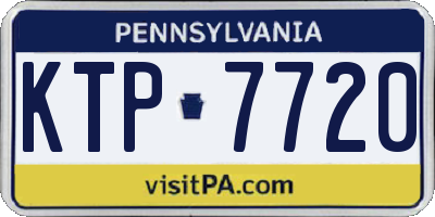 PA license plate KTP7720
