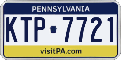 PA license plate KTP7721