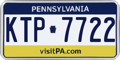 PA license plate KTP7722