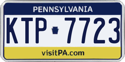 PA license plate KTP7723