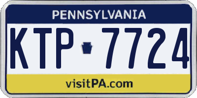 PA license plate KTP7724