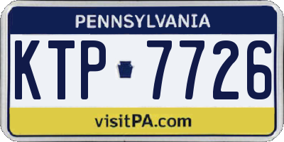 PA license plate KTP7726