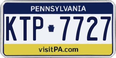 PA license plate KTP7727