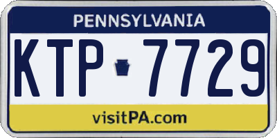 PA license plate KTP7729
