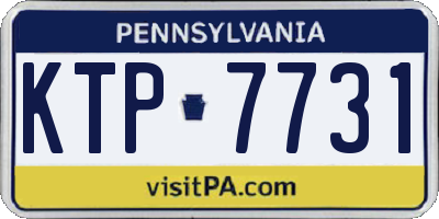 PA license plate KTP7731