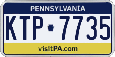 PA license plate KTP7735