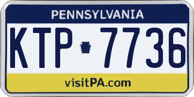 PA license plate KTP7736