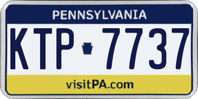 PA license plate KTP7737