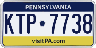 PA license plate KTP7738