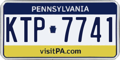 PA license plate KTP7741