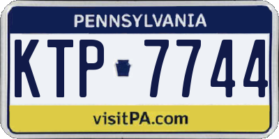 PA license plate KTP7744