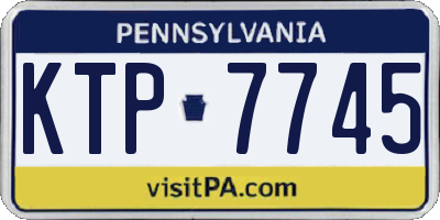 PA license plate KTP7745